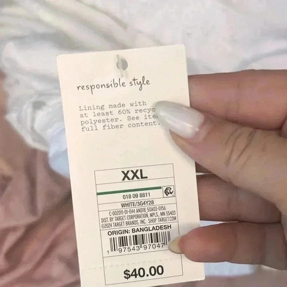 NWT A NEW DAY WHITE EYELET DRESS XXL - Picture 7 of 7